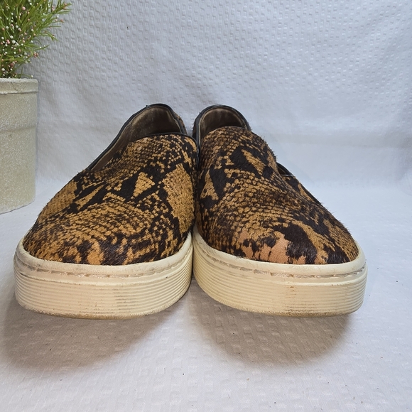Sofft Brown Snake Print Loafers WITH DYED REAL COW HAIR CHIC LOOKING SHOE SIZE 7 - Picture 3 of 8